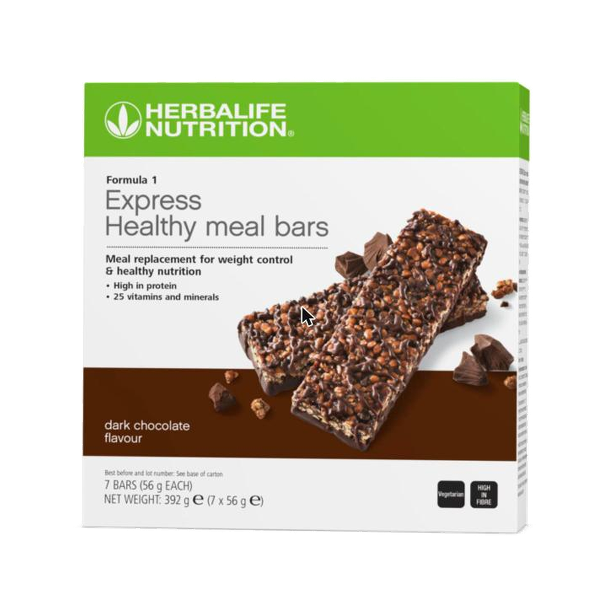 Formula 1 Express Healthy Meal Bars Dark Chocolate 7 bars per box