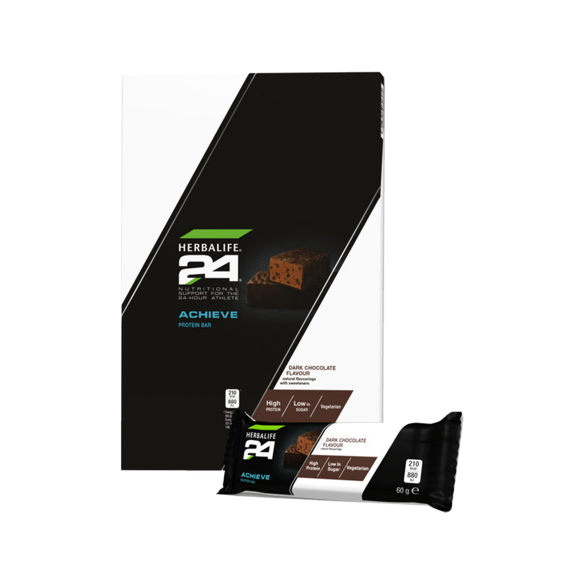 H24 Achieve Bar Dark Chocolate 6 x 60g bars per box