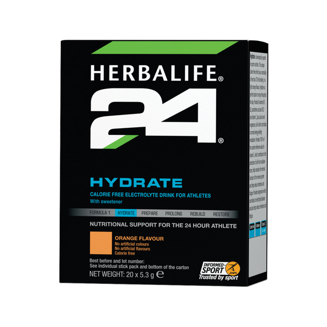 Hydrate Orange 20 stick packs