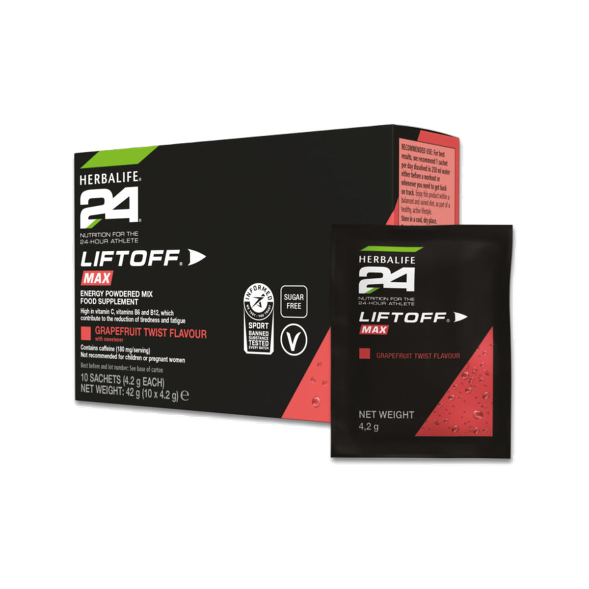 LiftOff® Max Grapefruit Twist 10 x 4.2 g sachets