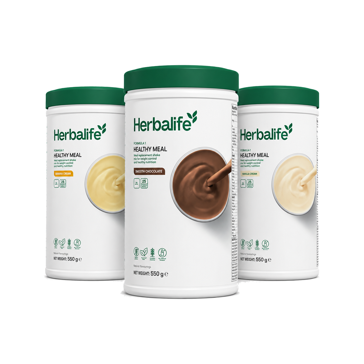 Pack x3 Formula 1 Nutritional Shake Mix 550 g (Mixed Flavours)